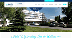 Desktop Screenshot of hotelmajpiestany.com