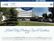 Tablet Screenshot of hotelmajpiestany.com
